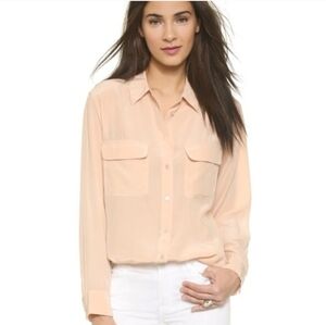 Equipment silk signature shirt